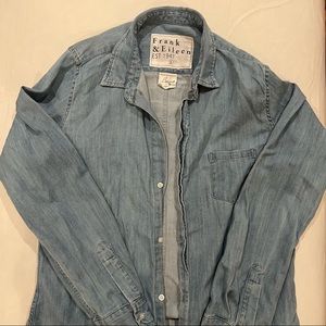 Frank and Eileen BARRY Famous Denim Button-Up Shirt